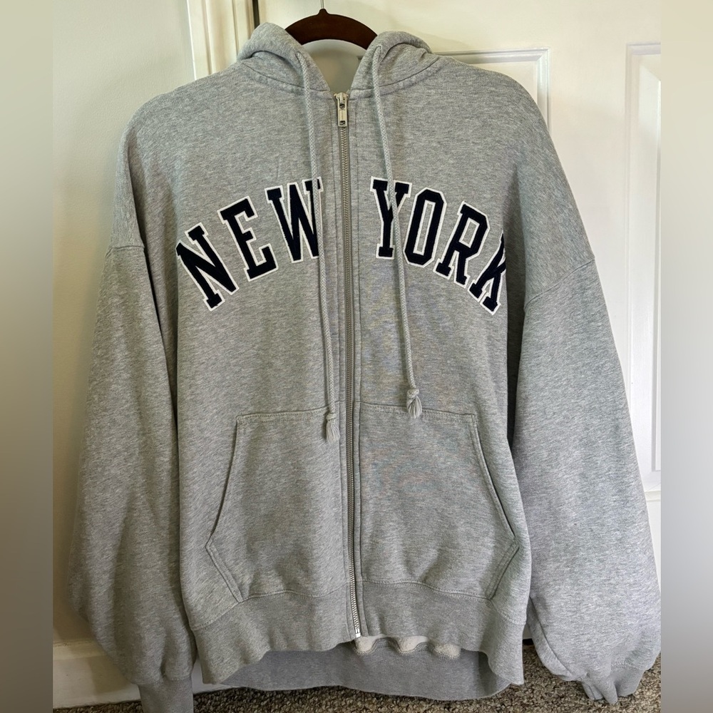 Brandy Melville Oversized Zip Up